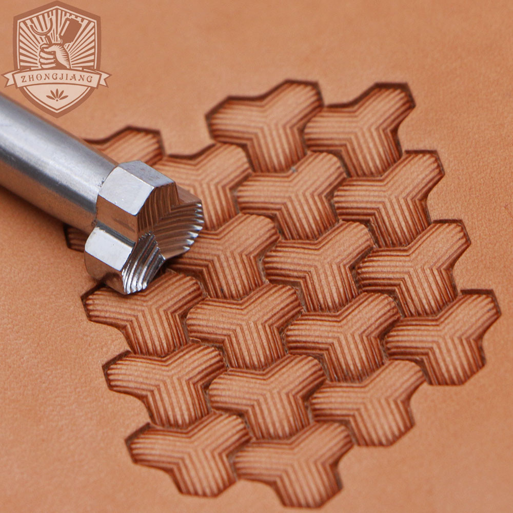 

Leather Work Stamping Tool Armor Patterns E120 Stamps Leather Carving Stamping Stamps Tool Zhongjiang