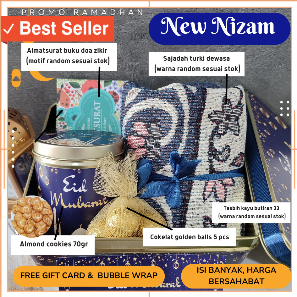 

Kado Unik Lebaran Idul Fitri Murah Style Keren / Hampers Idul Fitri / Parcel Ramadan / Parsel Lebaran Kado Hari Raya Navy Tin Parcel Paket Kue Kering Ramadhan by Hapunni Collection