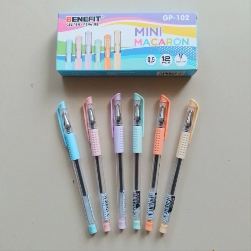 

Pulpen Gel BENEFIT GP-102 Mini Macaron (12pc)