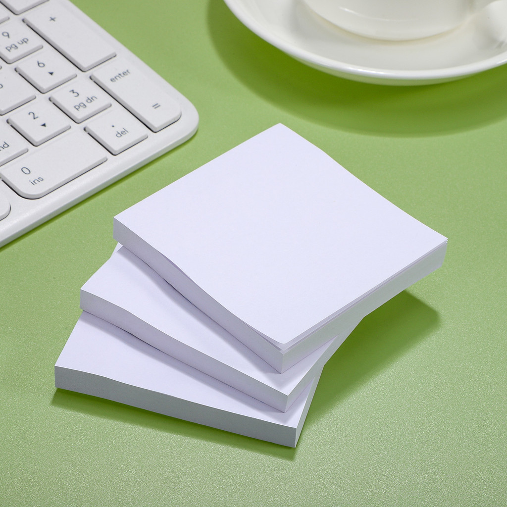 

3 Pcs Student Stationery White Sticky Notes Notepad Blank Schedule Planning Paper Square Self Pads