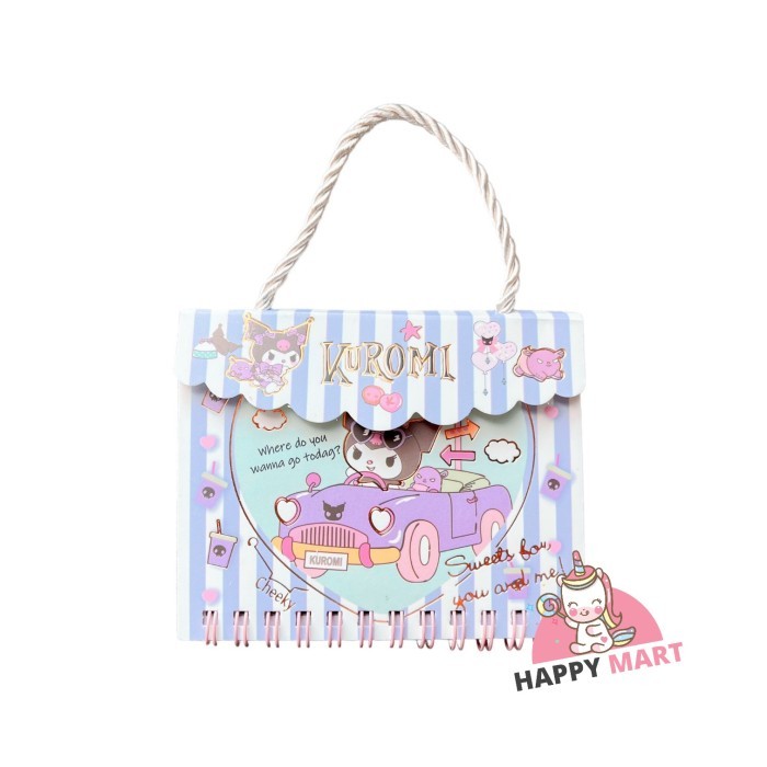 

Notes Sanrio model TALI motif kuromi / cinnamorol / melody - Kuromi cars