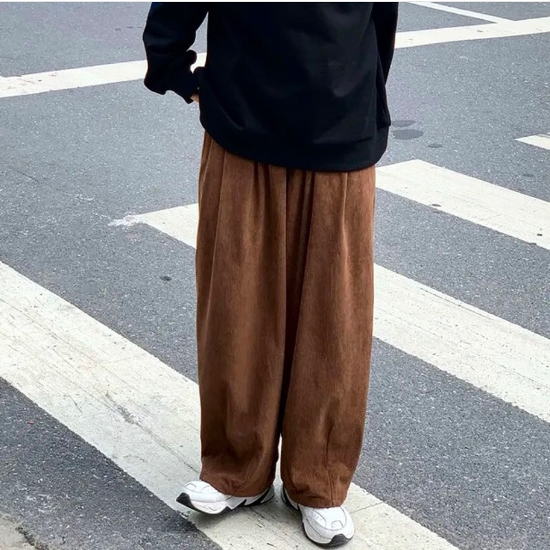 Global Work Corduroy Wide Pants Celana Kulot Pants