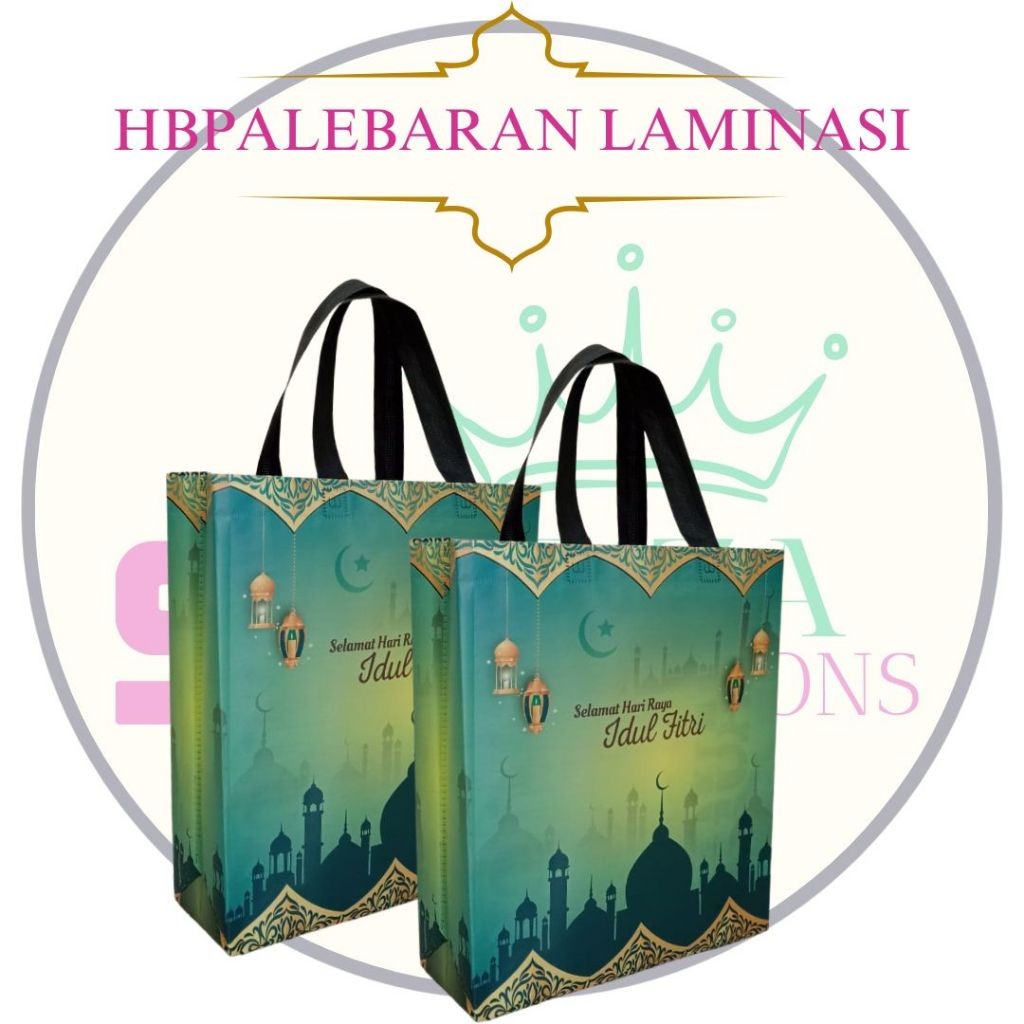 

[ HARGA SPESIAL ] Hbpa Lebaran Laminasi Ukuran 30x40 Isi 12pcs Tas Hampers,Tas Berbagi,Tas Sovenir