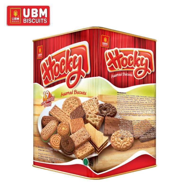 HOCKY ASSORTED BISCUITS UBM  700 GR/ BISCUIT KALENG/ HOCKY/ BISKUIT ANEKA RASA/ BISCUIT KALENG MURAH