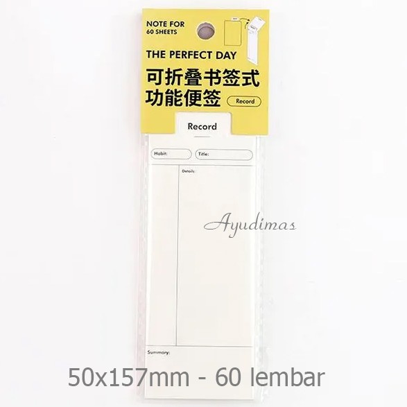 

Creative Foldable Memo Pad - Kertas Catatan yg dpt dilipat - Record