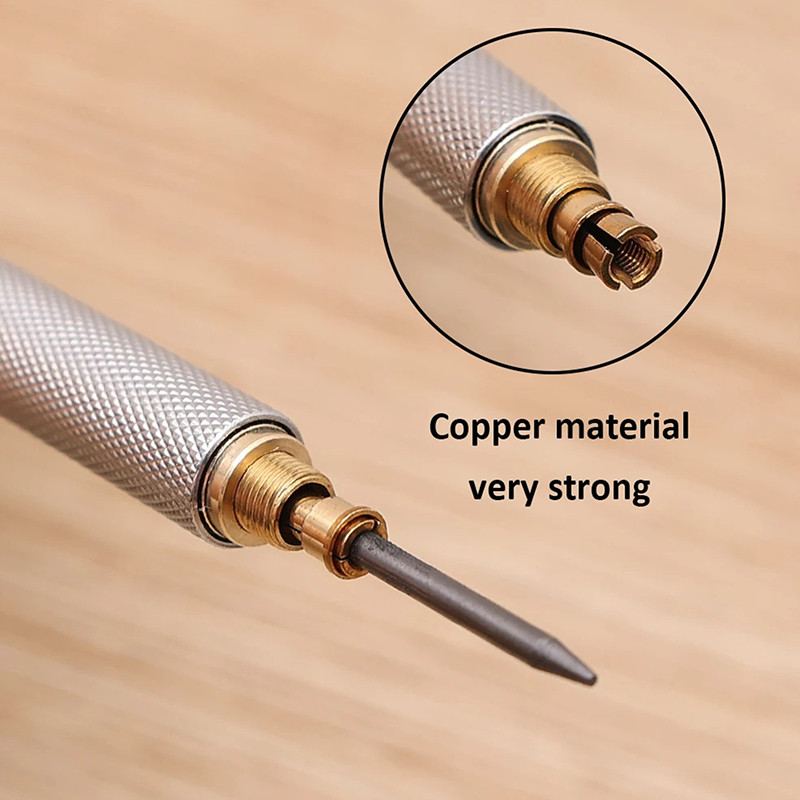 

1PC 2B Metal Mechanical Pencil 0.5/0.7/0.9/1.3/2.0mm Automatic Pen Art Drawing Pencil Office School Supply Stationery