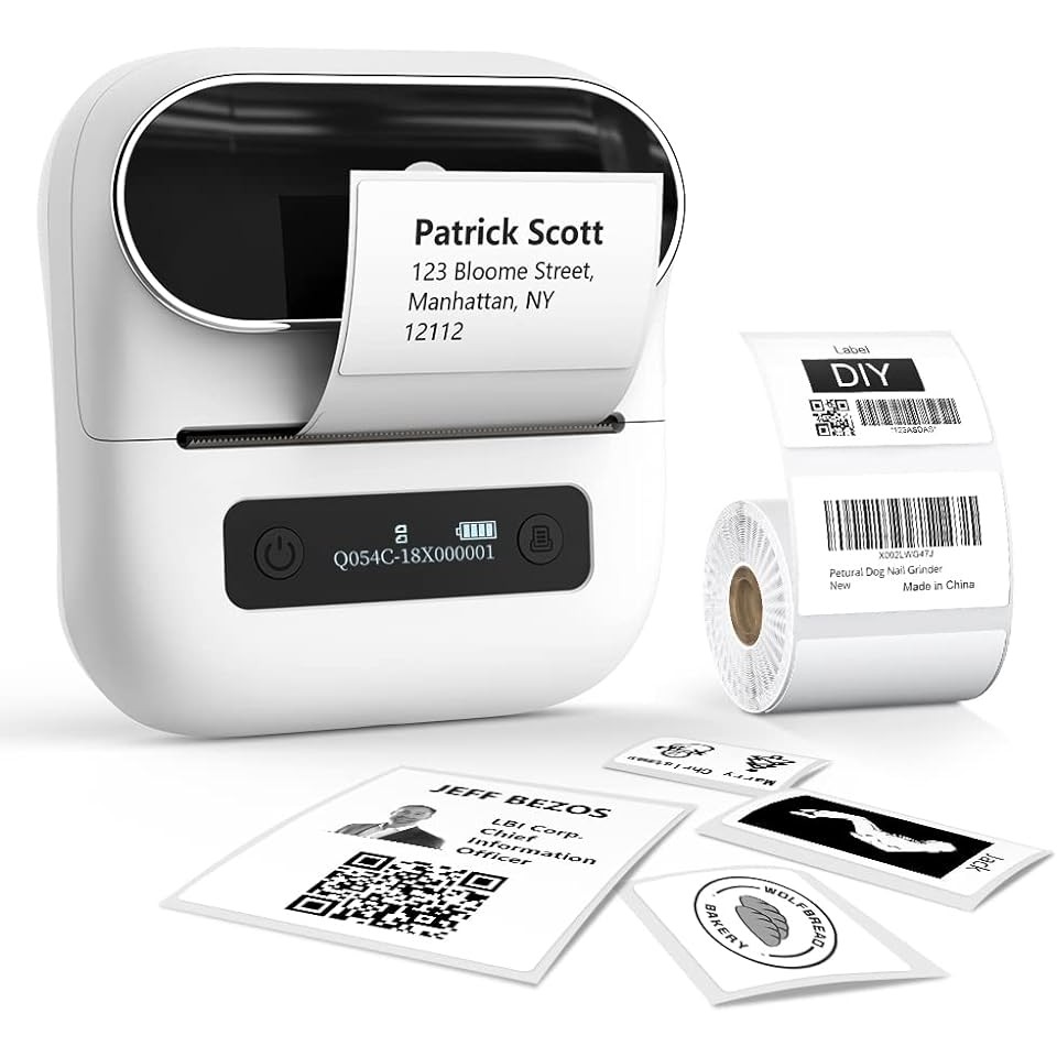 

Phomemo M220 Label Maker Portable Sticker Maker Machine for Barcode Home Office & Small Business Compatible with Phones&PC