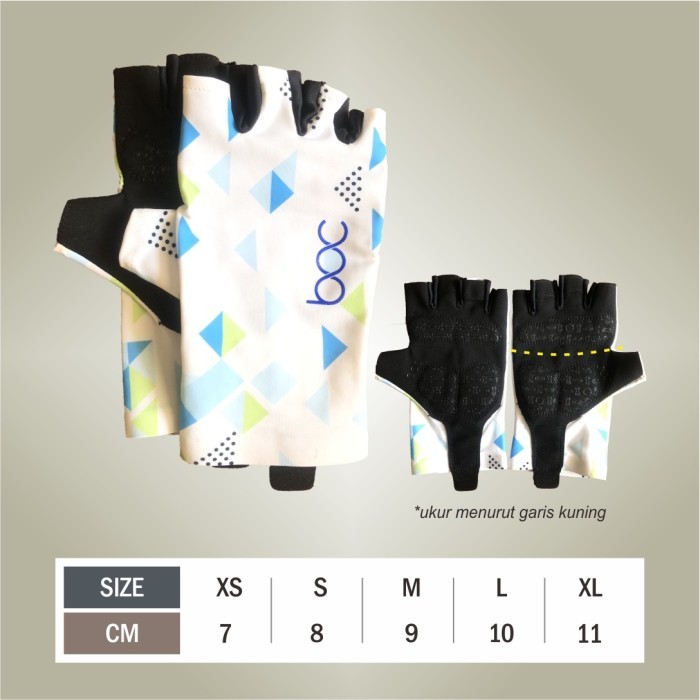 Sarung Tangan Unisex Cycling Gloves - white - XS