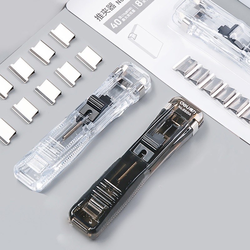 

Portable Metal Push Clamp Binder with Clips School Office