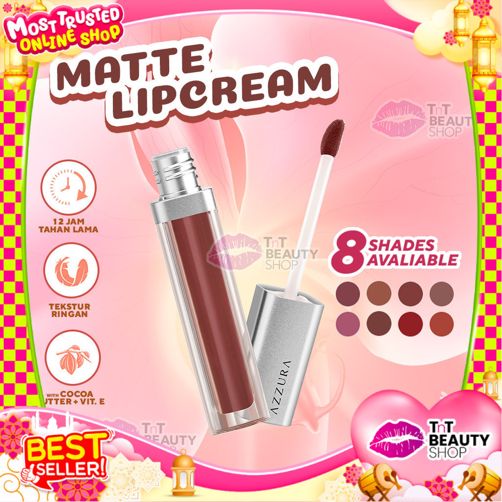 AZZURA Matte Lipcream Lipstik Matte | TnT Beauty Shop