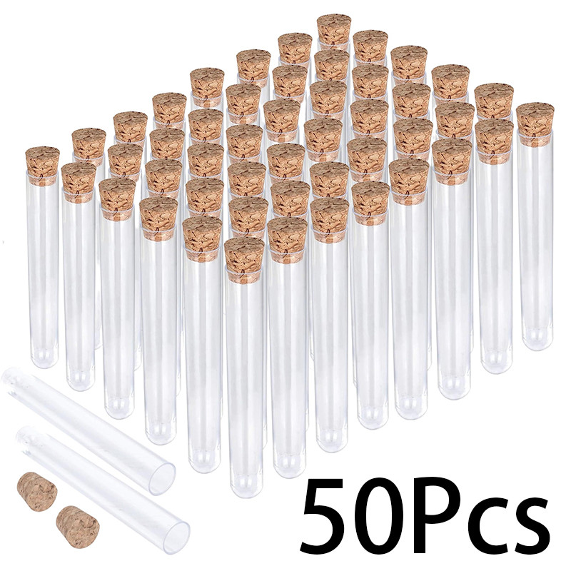 

50Pcs 10ml School Lab Supplies Storage Tube Bottles U-shape Bottom Container Plastic Tubes
