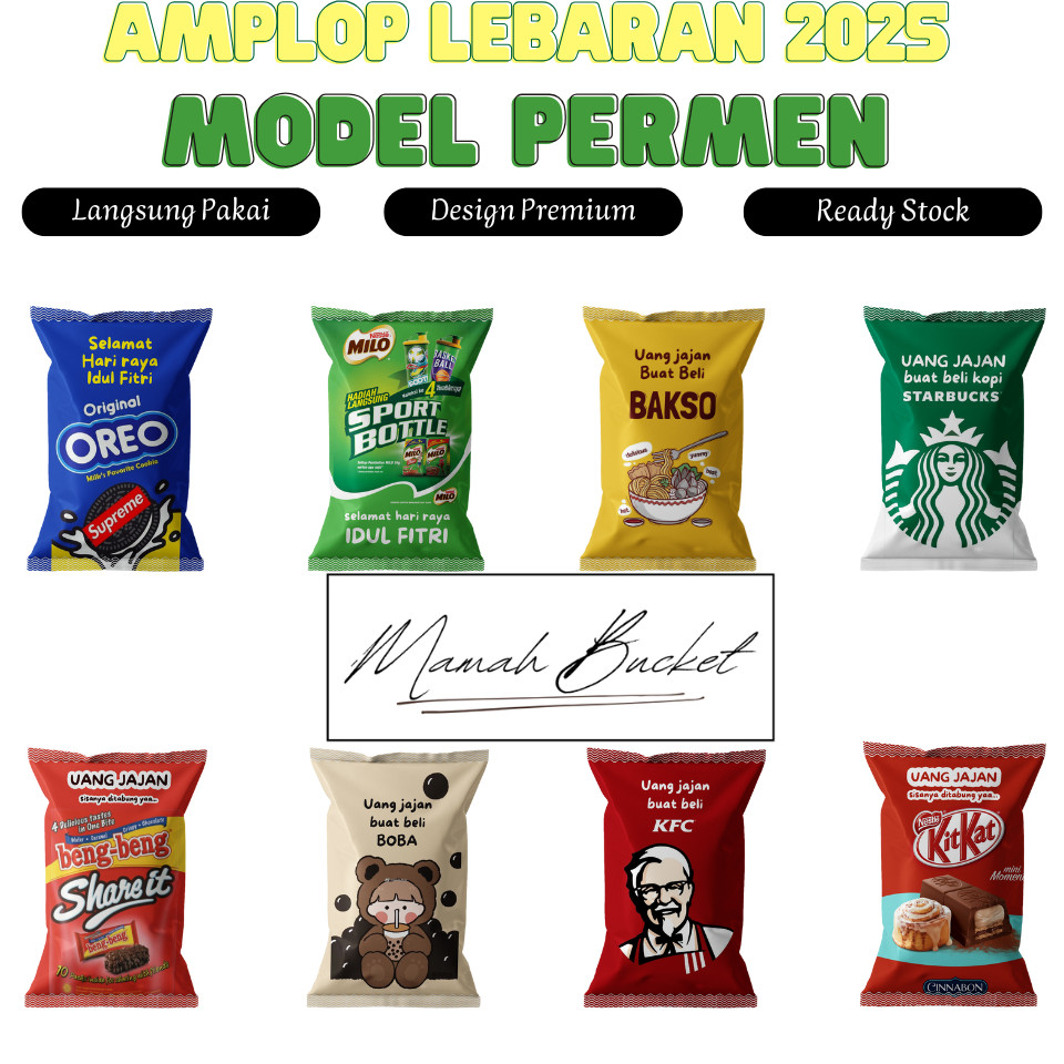 

KSI - AMPLOP LEBARAN 2025 BENTUK PERMEN VIRAL UNIK DESIGN