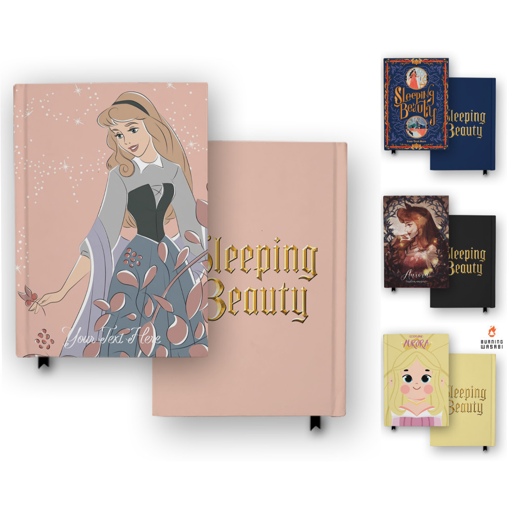 

Buku Catatan Notebook Sleeping Beauty Aurora 5 Custom Nama Jurnal Agenda Diary Hardcover A5 A6