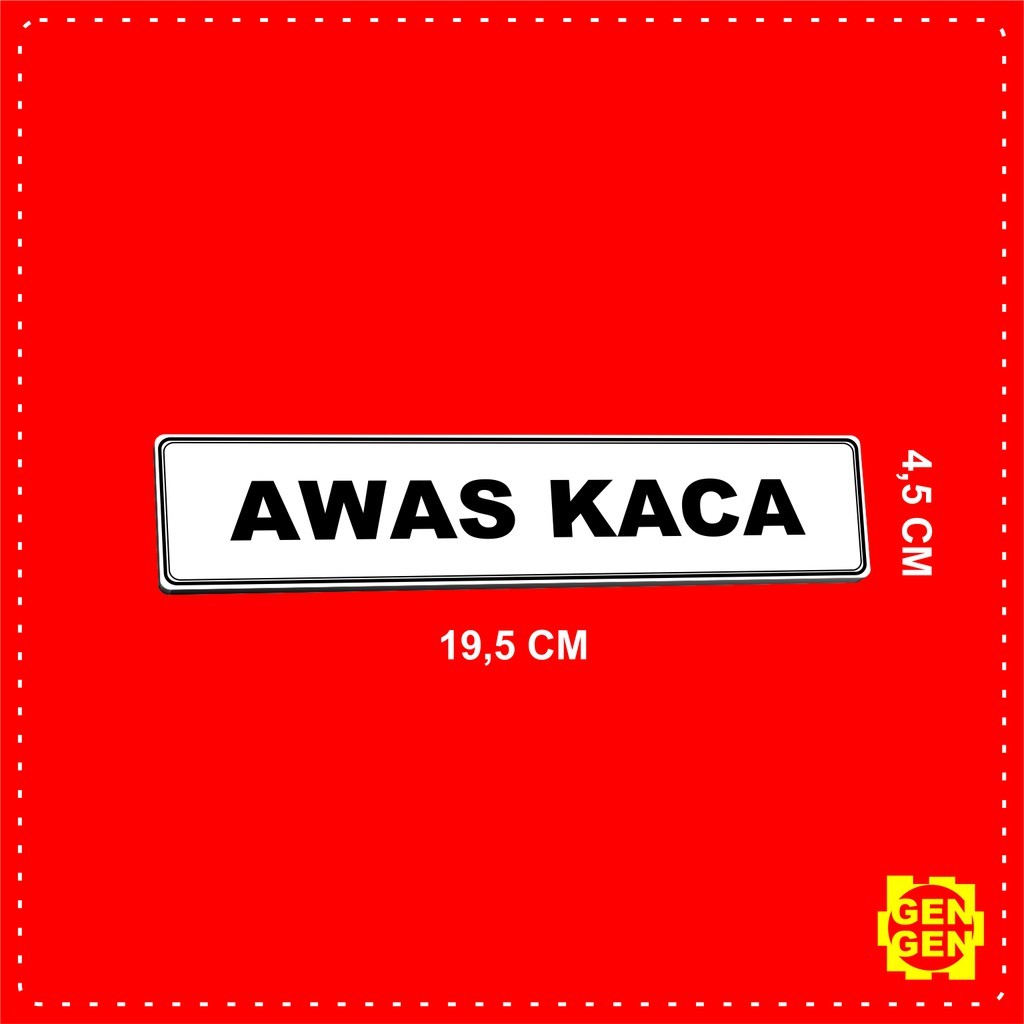 

AWAS KACA - KARET 2MM