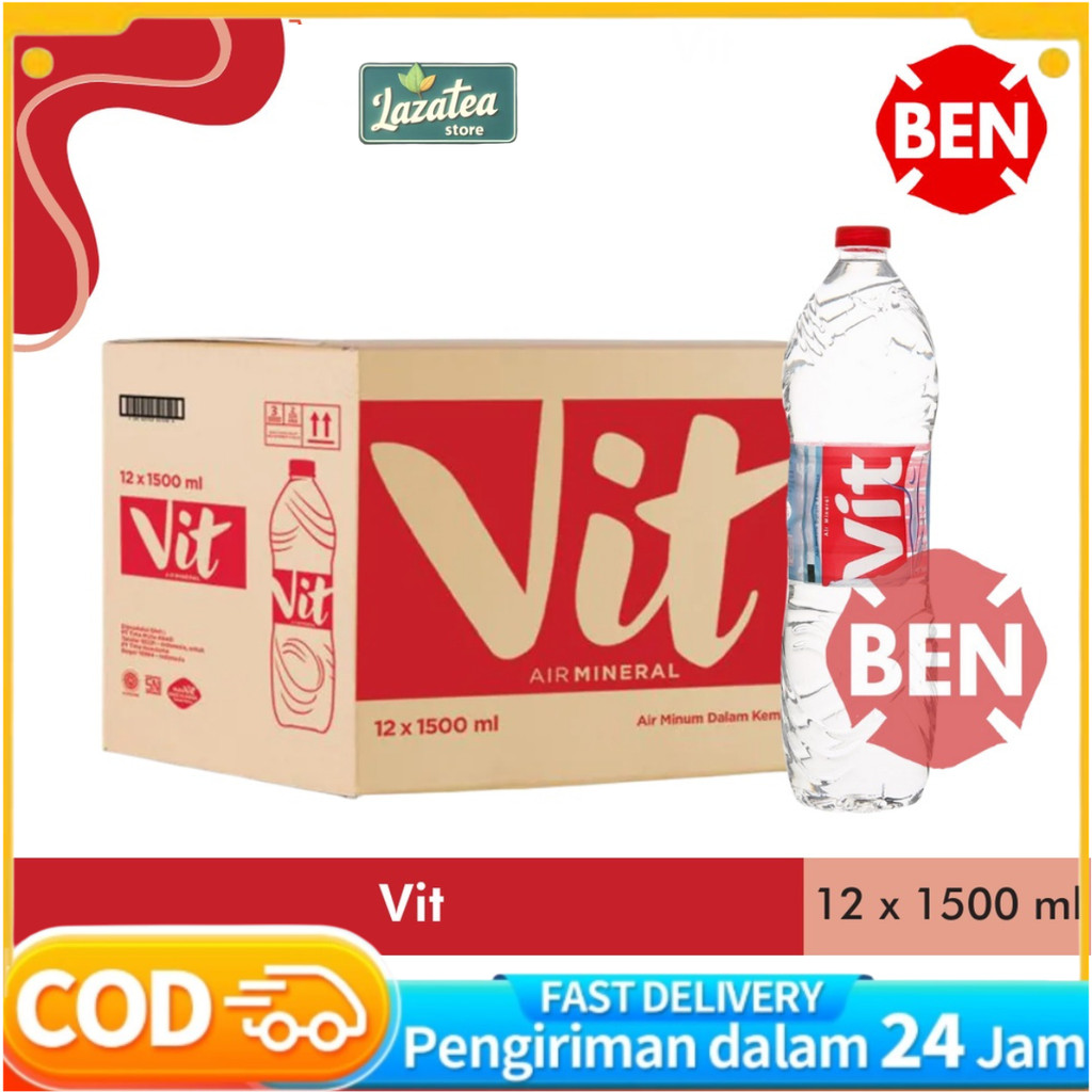 

Air Vit Mineral 1500 ml Dus isi 12 Botol Besar