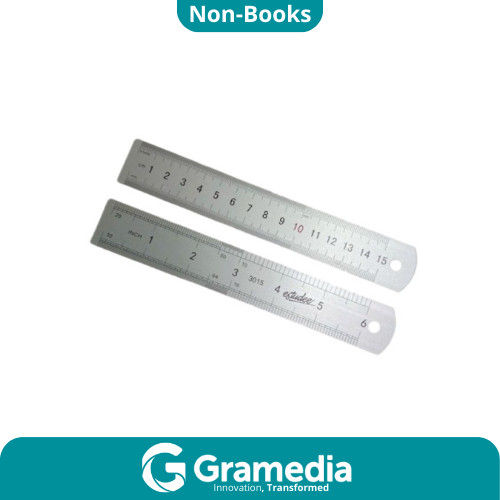 

[Gramedia Cijantung] ESTUDEE PENGGARIS ALUMINIUM 15CM 3015