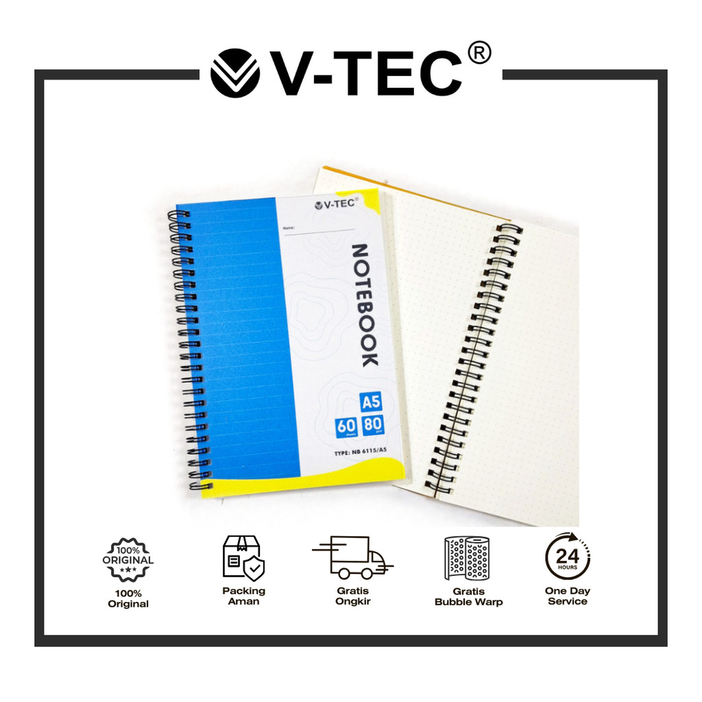 

V-TEC NOTEBOOK 8115 A5 GRID