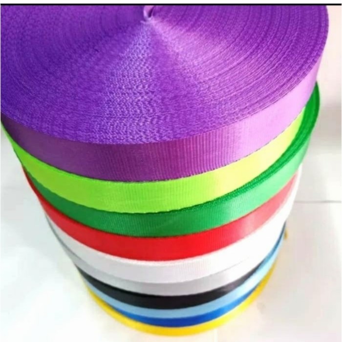 

ANDMA tali lanyard id card 2,5cm / tali lanyard nylon 2,5cm / 50yard - Putih