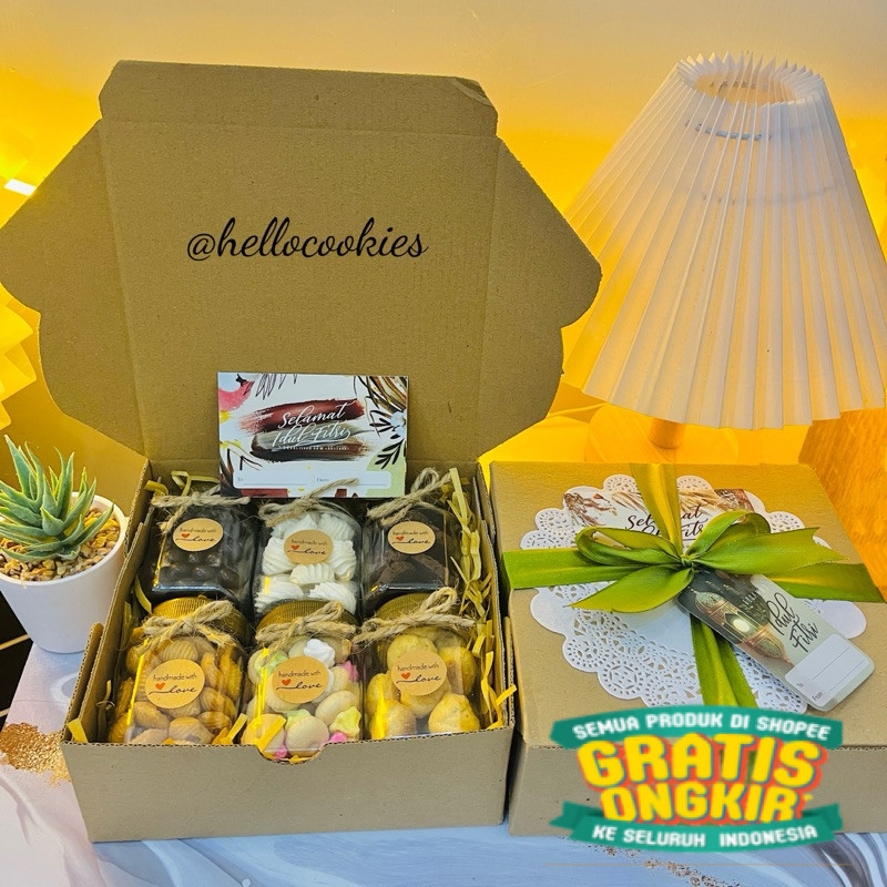 

HAMPERSBOX KUE KERING/PARCEL/GIFTBOX NATAL/IMLEK/KADO/hampers adha/ New kado