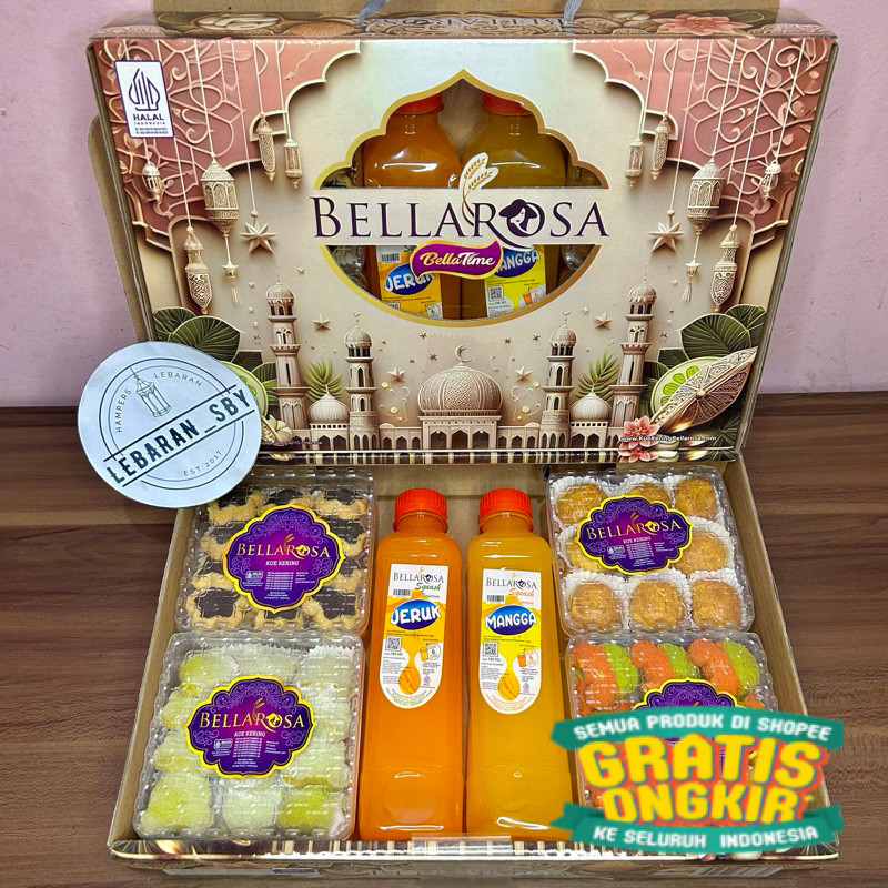 

Paket Kue Kering Lebaran Bellarosa Bellatime Chocolart/ New kado