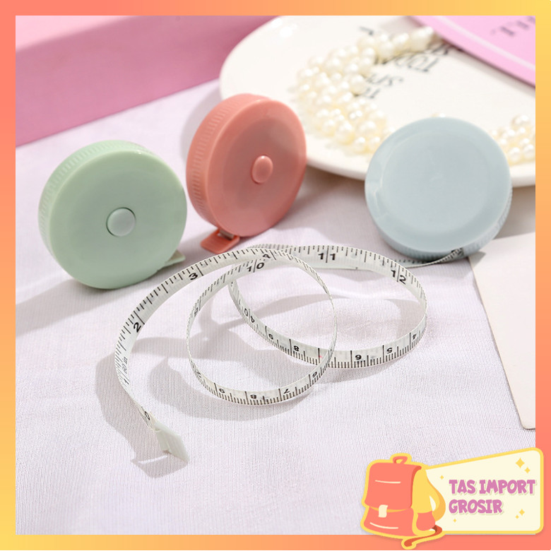Tas Import - H5605 Meteran Mini Bulat / Meteran Kain Mini / Meteran Gulung Bulat Roll Mini Panjang 1