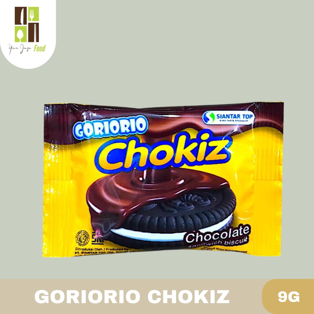 

Goriorio Chokiz / Biscuit Coklat Lapis Coklat 9g 10 Pcs / 20 Pcs