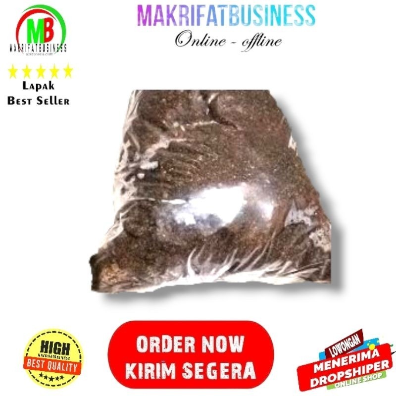 IMDA HANDICRAFT Paket 1 kg Bahan Pupuk Organik Kohe PUYUH Fermentasi FML SOC Kering Tidak Bau Langsu