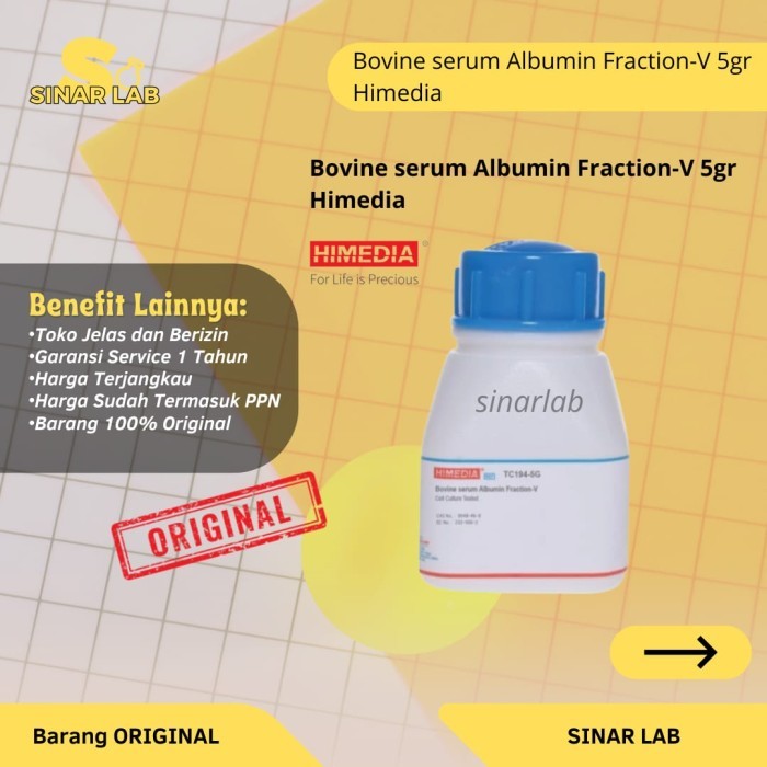 Bovine serum Albumin Fraction-V 5gr Himedia
