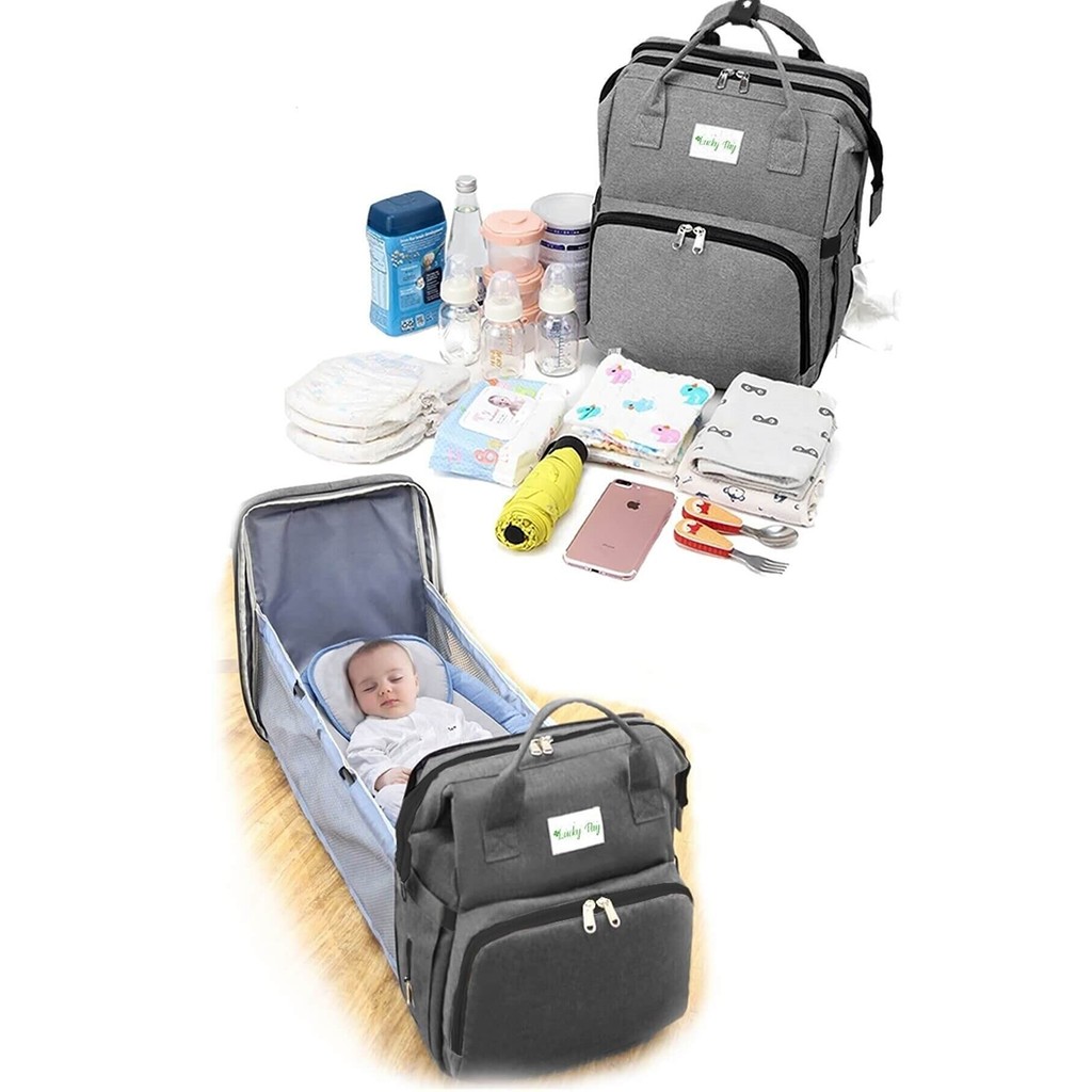 Baby Care Bag Functional Baby Bed Bag Liquid Proof Stroller Suspended Mother Bag Baby Care Bag With 