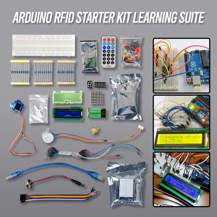 ARDUINO Starter Kit Learning Suite Microcontroller DIY Paket Belajar LCD Jumper Stepper Sensor Remot