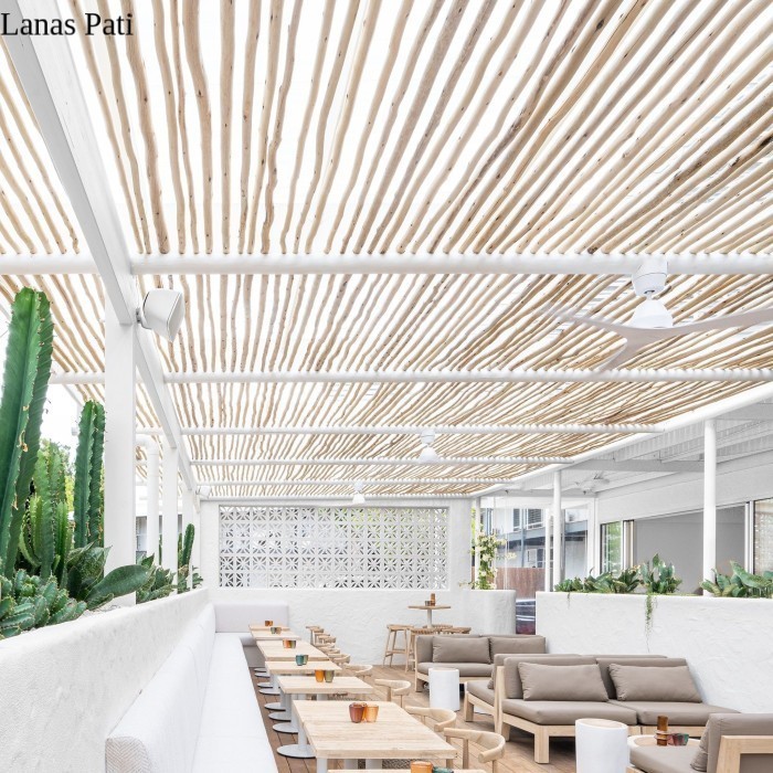 

Ranting Kayu Jati Bahan Macrame Tekwod/300 cm / 10,Batang Random XD3