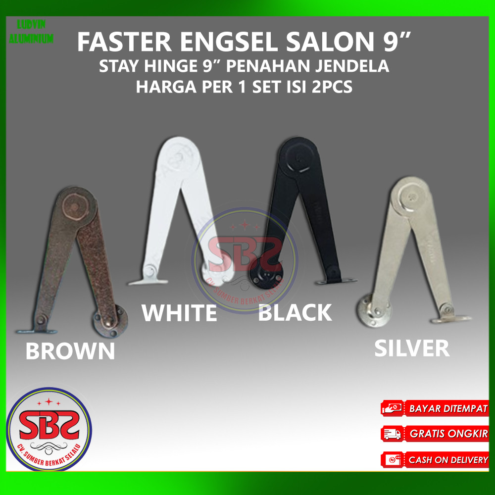 FASTER Engsel Salon Penahan Jendela 9” / Sikutan Jendela / Lipat penahan jendela