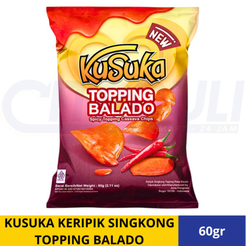 

KUSUKA KERIPIK SINGKONG TOPPING BALADO 60gr