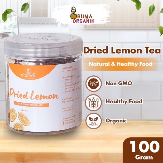 

ALAMEE Dried Lemon Tea Kering Slice Teh Herbal Iris Organik Minuman Herbal 100gr BUMA