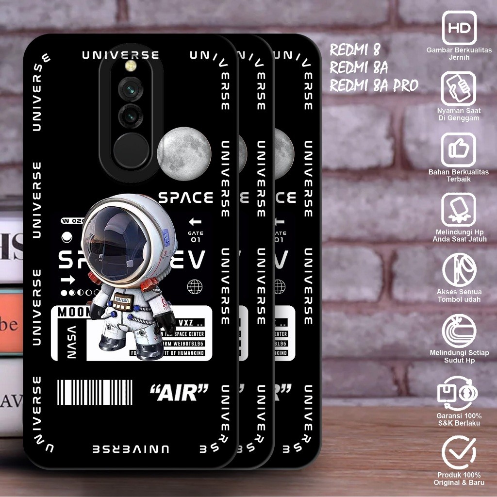 SOFTCASE XIOAIMI REDMI 8 8A 8A PRO - Case Xiaomi Redmi 8 8A 8A Pro Motif (ASTRONOT) Case Pro Camera 