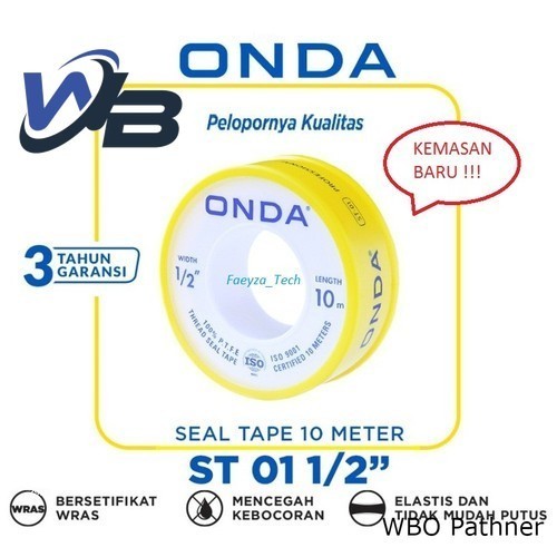 

Seal Tape Original Onda Pipa PVC Protection Waterproof Sambungan Air
