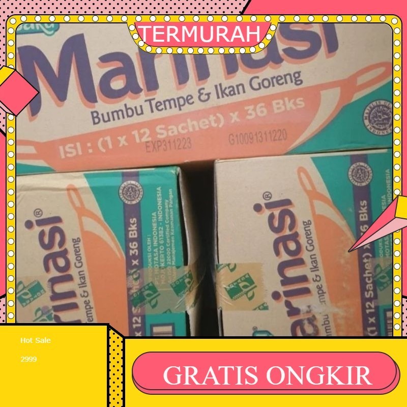

Desaku Bumbu Marinasi Tempe Ikan Goreng 1 dus isi 36 bks per renceng 15 gr x 12 sachet dos karton