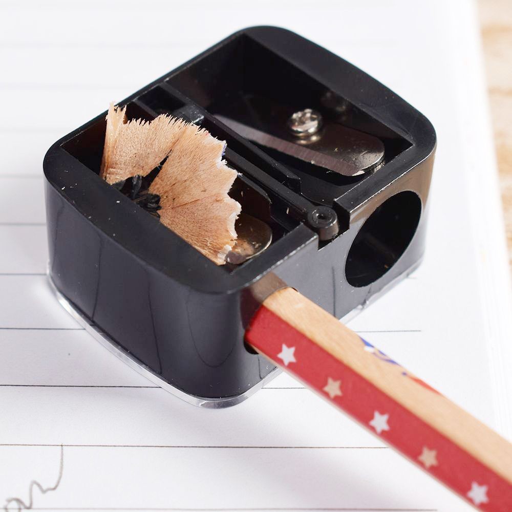 

Cute Plastic Double Hole School Student Supplies Makeup Pen Eyebrow pencil sharpener Pencil Sharpener Stationery Sharpeners