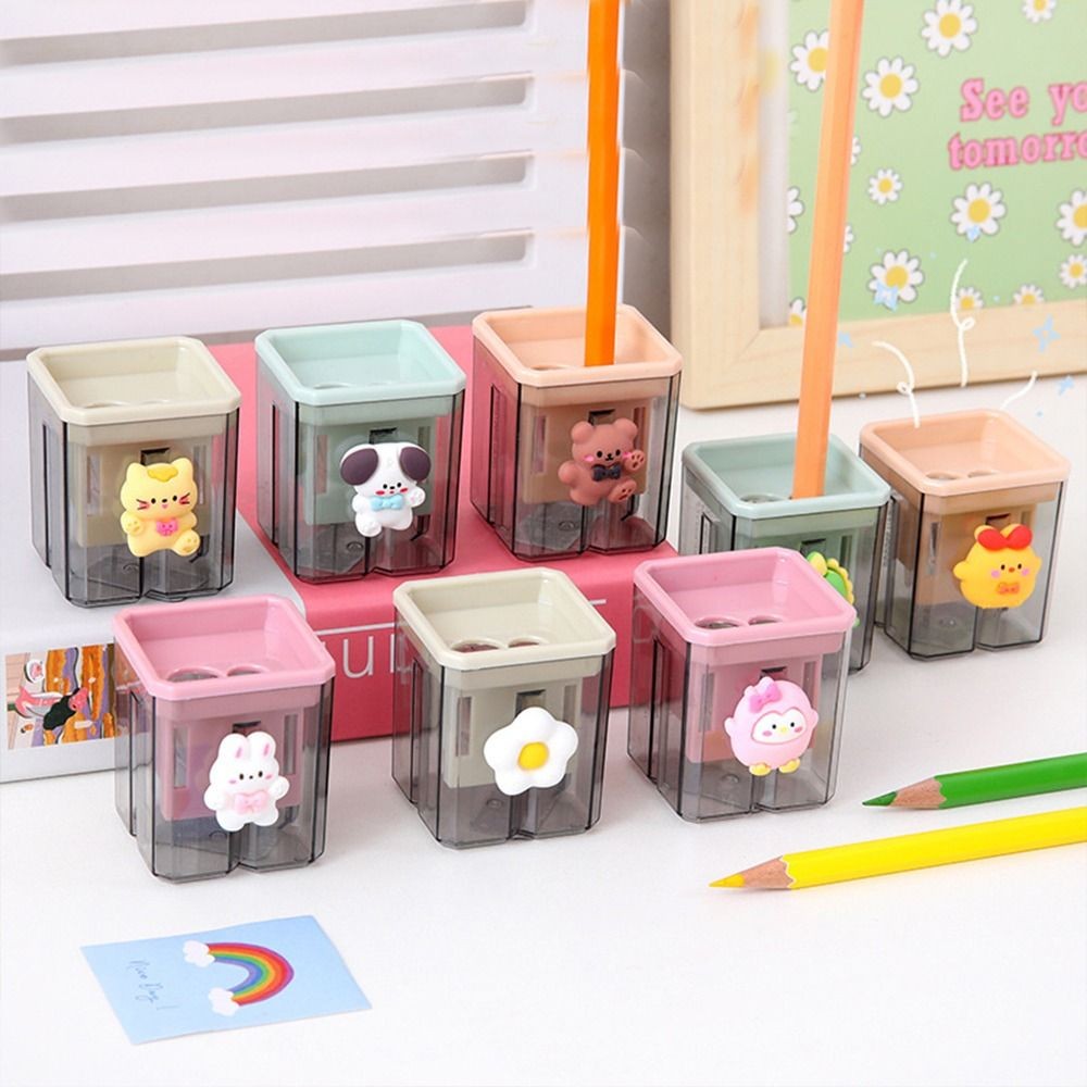 

School Office Supplies Children Drawing Sketching 2 Holes Pencil Sharpener Pencil Cutting Tools Student Stationery Art Supplies