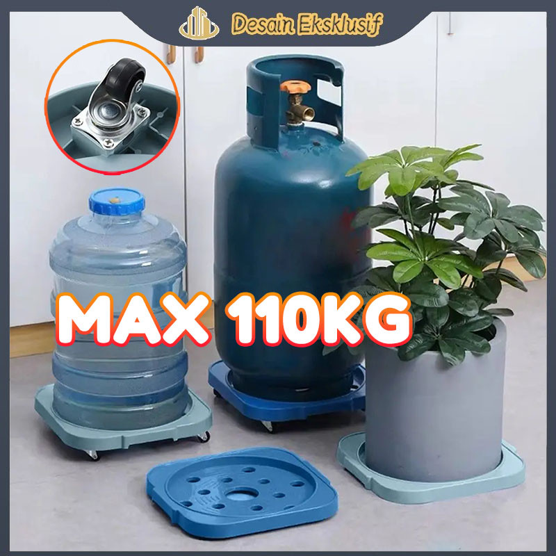 [COD]360°putar Tabung Gas Rak / Lori Serbaguna Tempat Tatakan Roda Tabung Gas Elpiji Galon