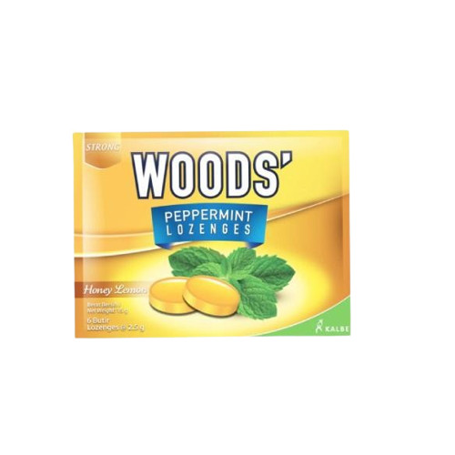 

PERMEN WOODS PEPPERMINT LOZENGES 6' - HONEY LEMON - Pharma Mart