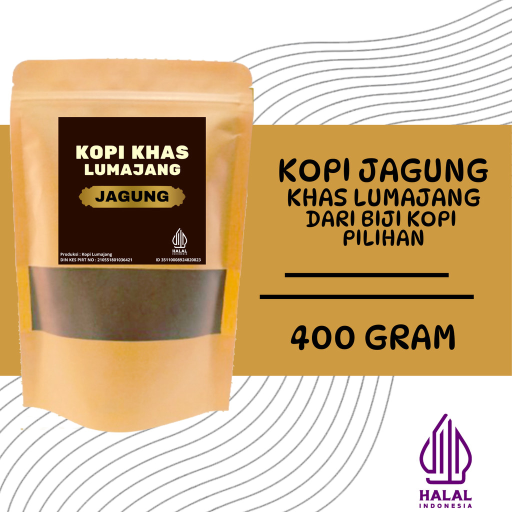 

Bubuk Kopi JAGUNG Lumajang isi 400 Gram