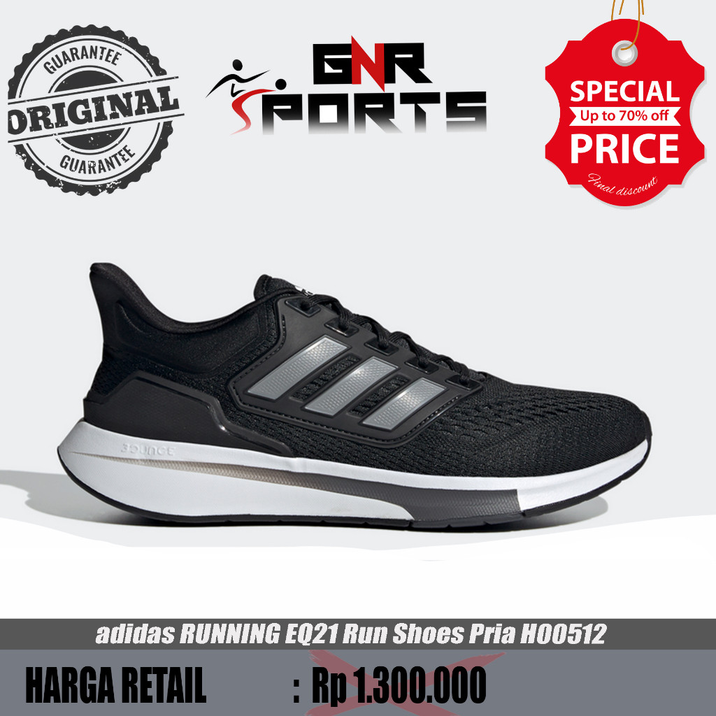 Sepatu adidas RUNNING EQ21 Run Shoes Pria H00512 Original 100%
