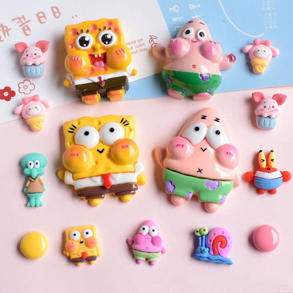 

Stiker Aksesoris Botol HP Lucu Karakter Spongebob Squidward Crab Patrick