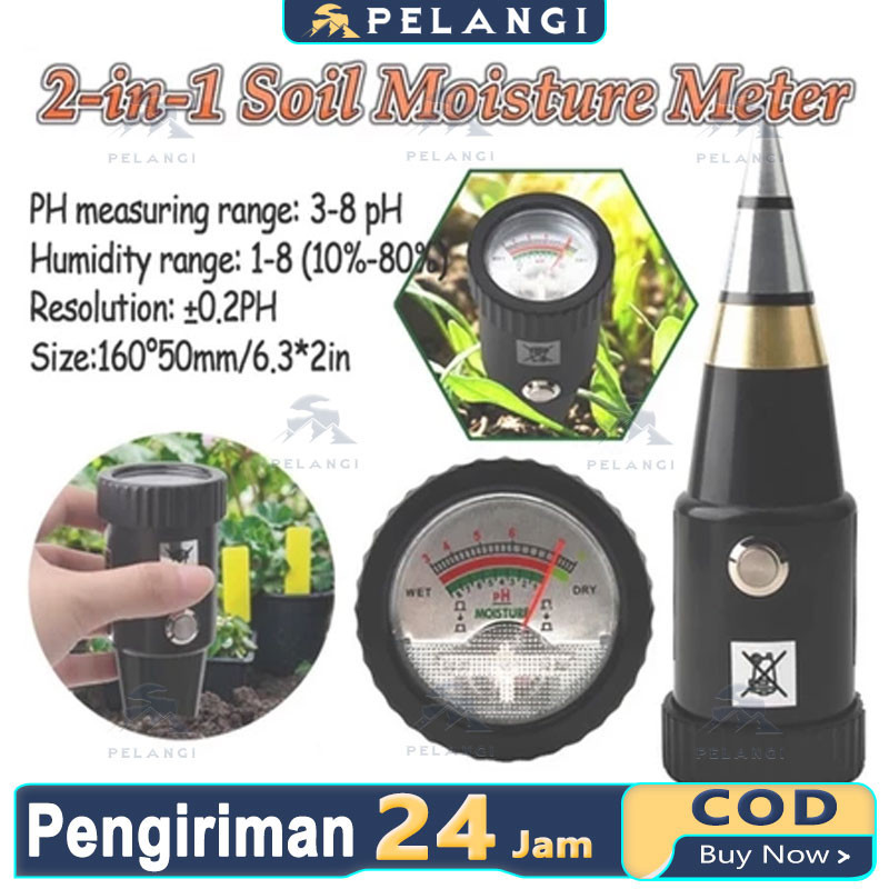 

Alat Penggukur Tanah 2 in 1 Pen Type PH Meter Soil Analyzer Tester Meter