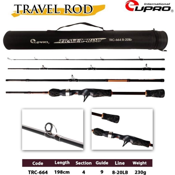 Joran BC EUPRO TRAVEL CASTING ROD TRC664 8-20Lb