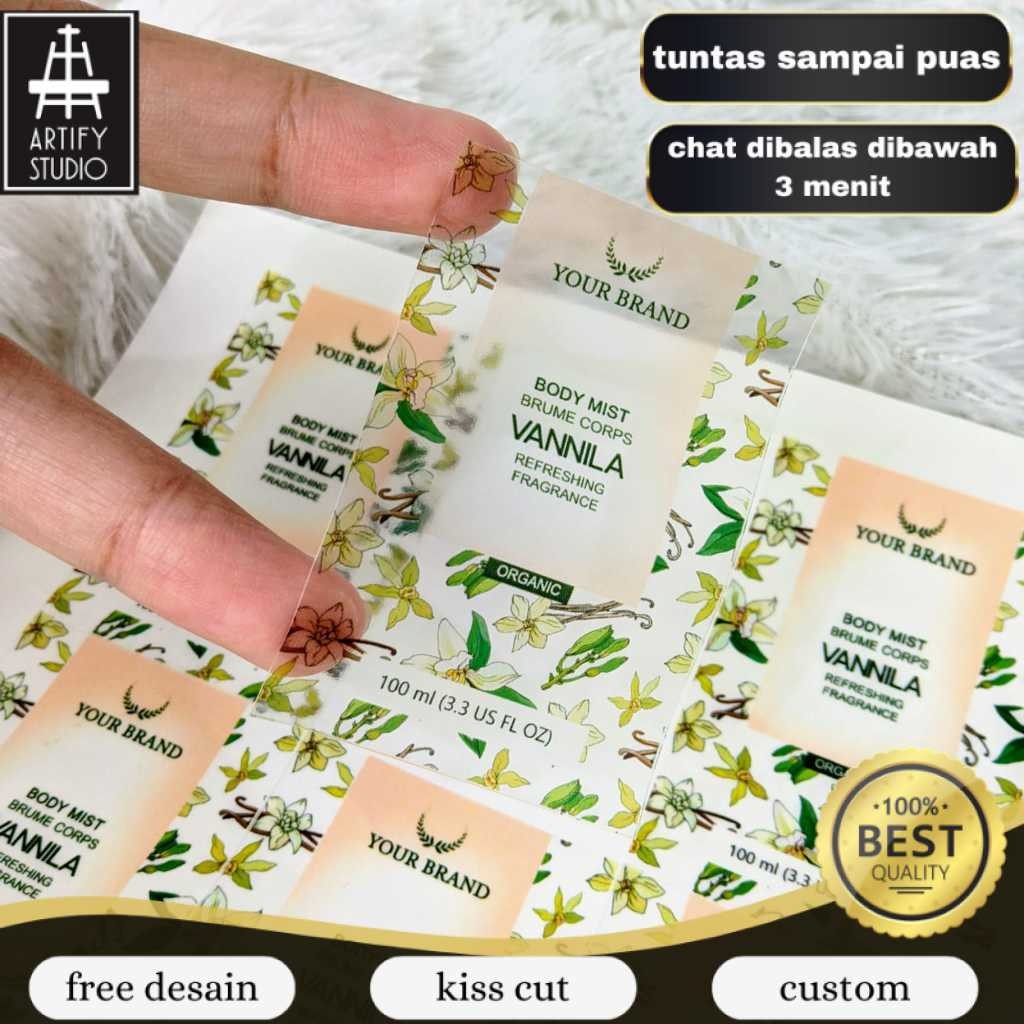 

Artify Print Cetak Stiker Label Parfum Sticker Parfume Custom Label Wewangian Free Desain