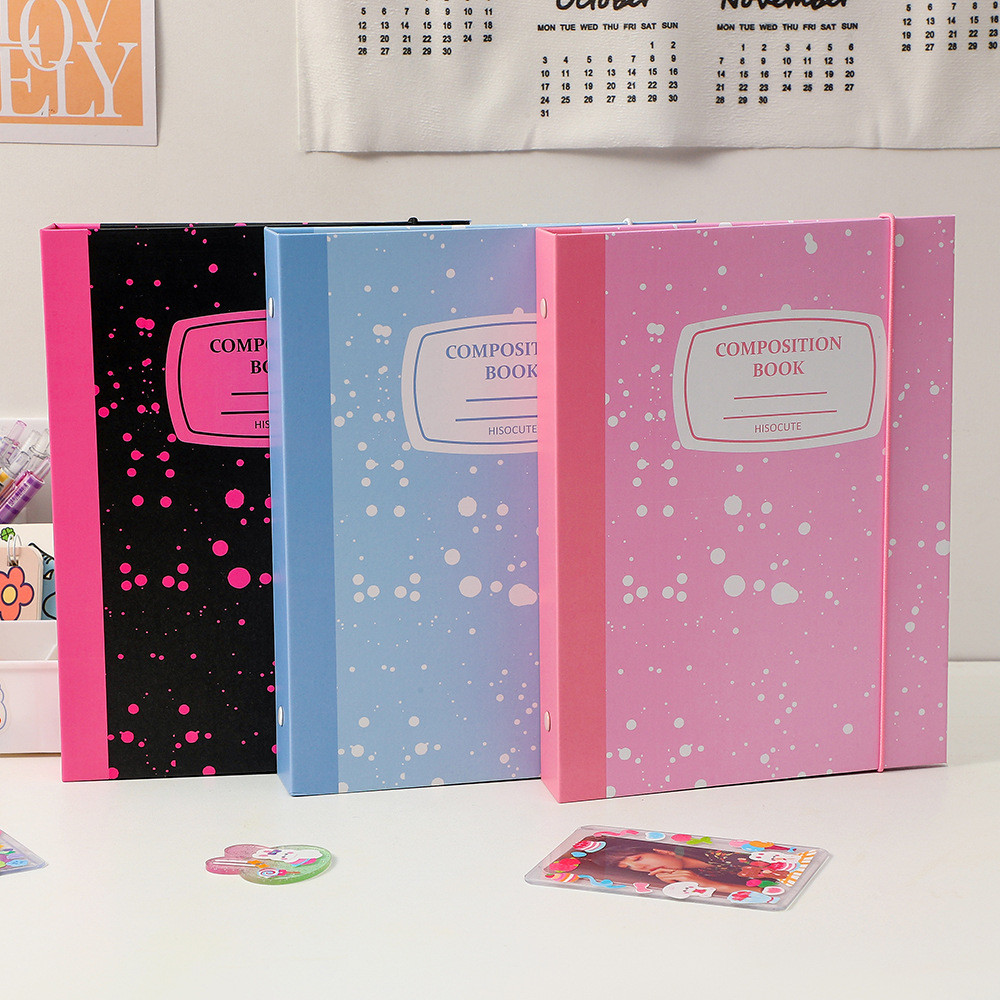 

SKYSONIC New Arrival A5 Ring Notebook Jounral Cover INS Bandage Photocards Binder Collect Book Photo Cards Organzier Stationery
