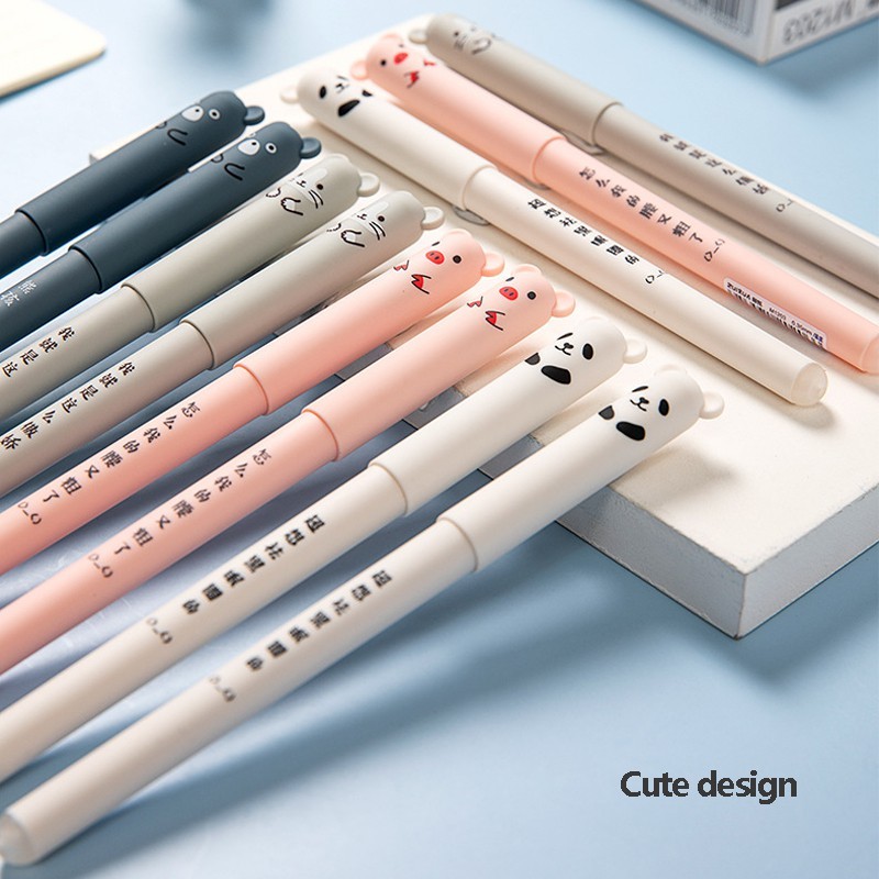 

Kawaii Erasable Pens Set Back To School Supplies 0.38 mm Gel Pen For Writing Office Accessories Cute Korean Stationery
