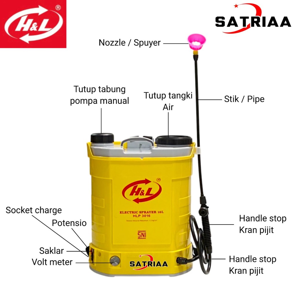 Mesin Sprayer Elektrik Only 16 Liter Mesin Sprayer Elektrik 2in1 Mesin Sprayer CBA 16 Liter Mesin Po